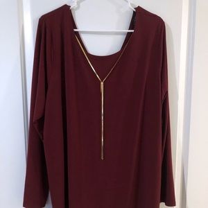 Long sleeve Lane Bryant dress shirt